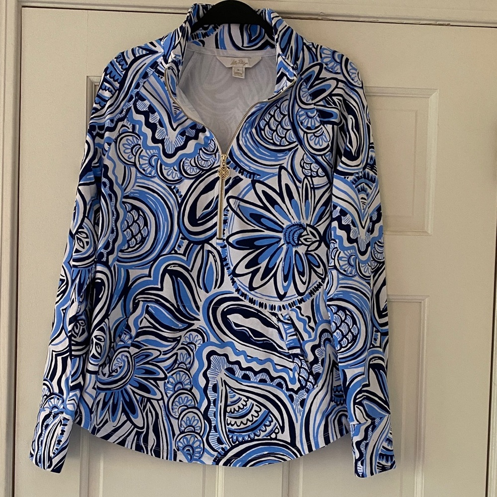 Lilly Pulitzer Blue and White Popover